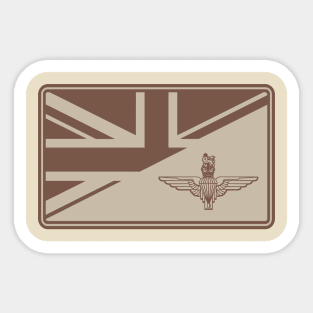 Parachute Regiment Union Jack Patch (desert subdued) Sticker